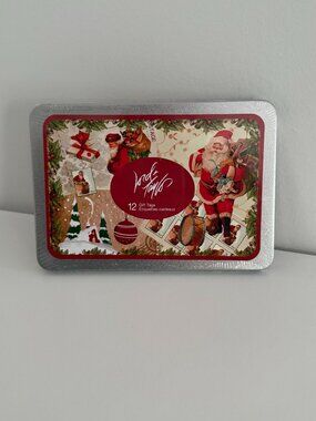 Lord & Taylor - Decorative Christmas Gift Tags in Tin Box - set of 12